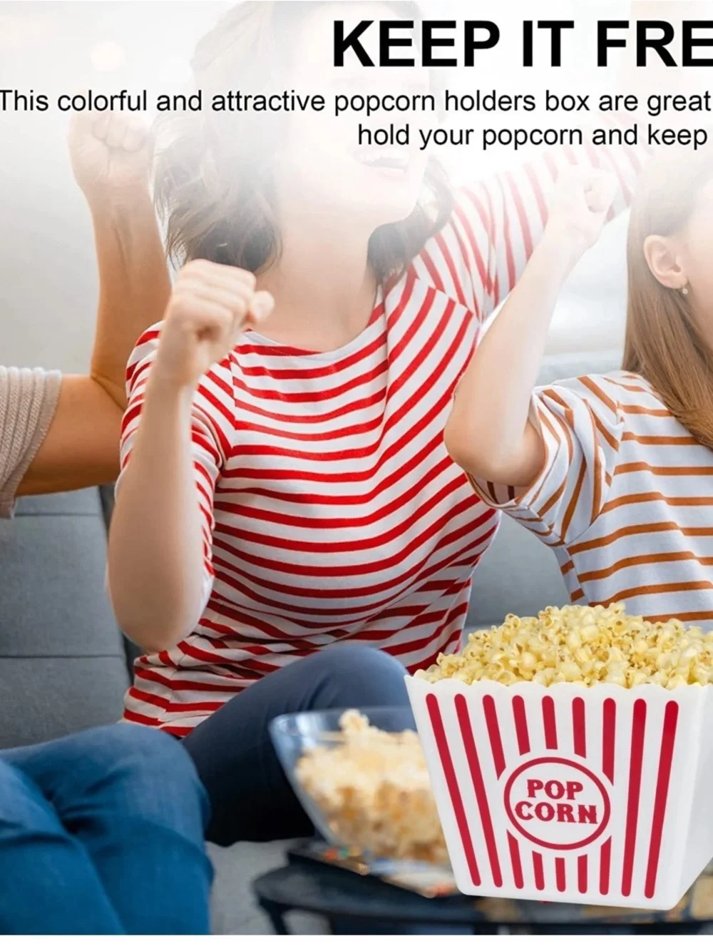 Classic Red & White Popcorn Boxes - Party Snack Holders